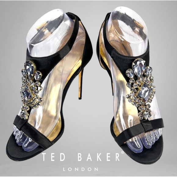 Ted Baker London Shoes - Ted Baker Of London NAISSCrystal Embellished Tstrap Sandal Size 7.5